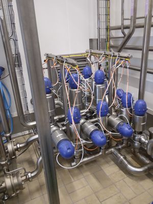 Manifold ASI avec connecteur soudé TIG sur distribution pneumatique